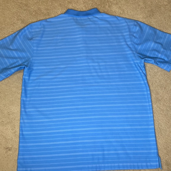 Nike Golf Light Blue & White Polo - Picture 3 of 3
